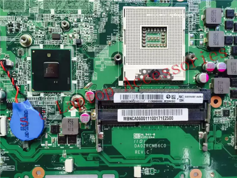 Μητρική πλακέτα Acer DA0ZRCMB6C0 E732 E732Z MBNCA06001 HM55 PGA989