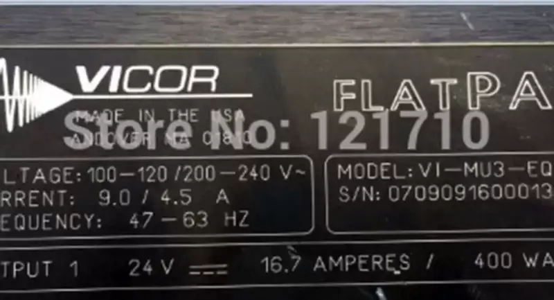 Vicor power supply VICOR FLATPAC VI-MU3-EQ industrial motherboard