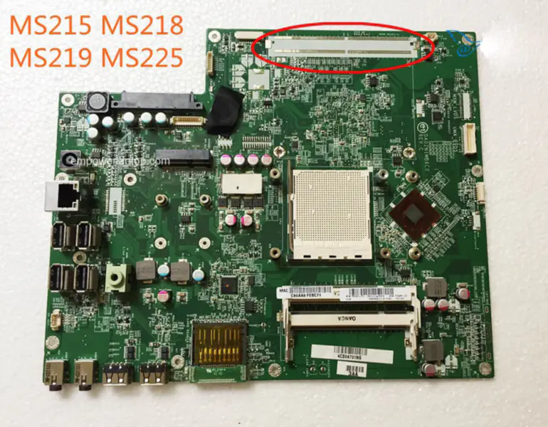Μητρική πλακέτα HP 570966-001 MS215 MS218 MS219 MS225 AIO DA0ZN1MB6C0