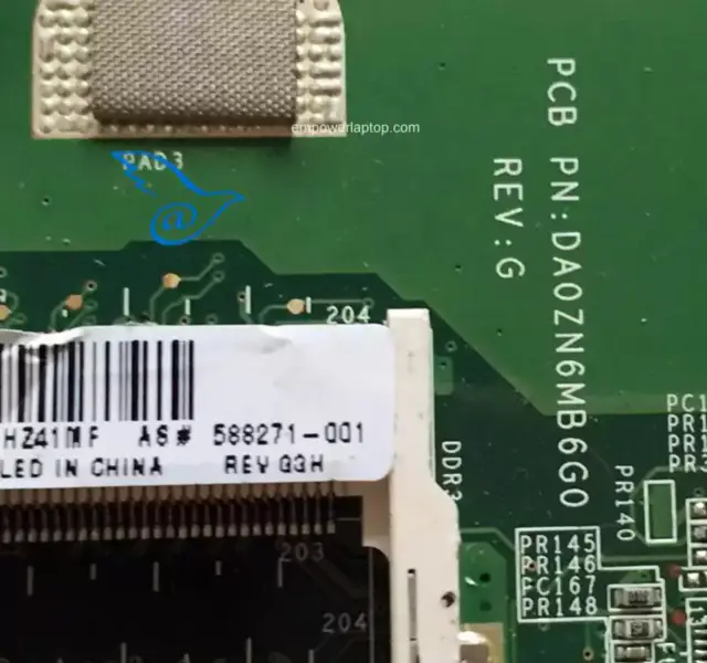 Μητρική πλακέτα HP 588271-001 AIO 200 200-5118CN DA0ZN6MB6G0