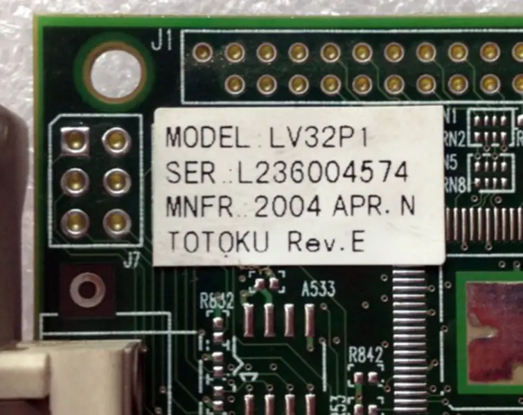 totoku totoku LV32P1 LV32PI ME315L CCL316 ME351I CCL350I2 ME355I2 CCL352I2 REV.E industrial motherboard
