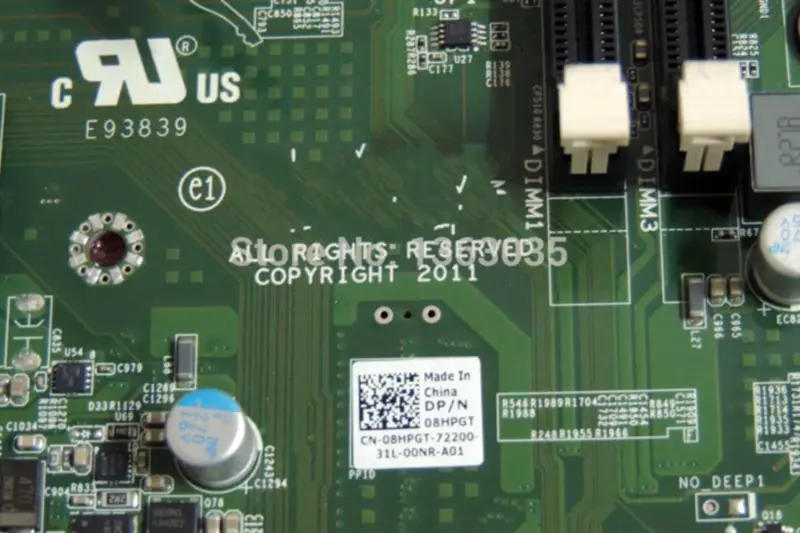 Μητρική κάρτα σταθμού εργασίας Dell 08HPGT 8HPGT CN-08HPGT για Precision T3600 LGA2011