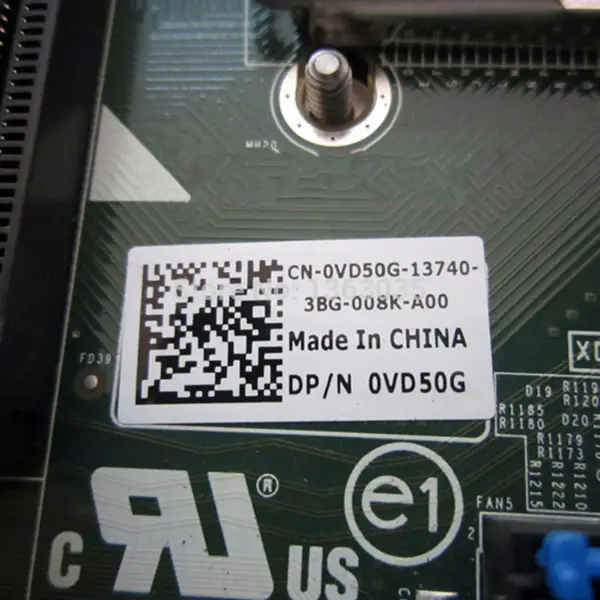 Μητρική πλακέτα διακομιστή Dell 0VD50G VD50G CN-0VD50G για την πλακέτα συστήματος PowerEdge R420