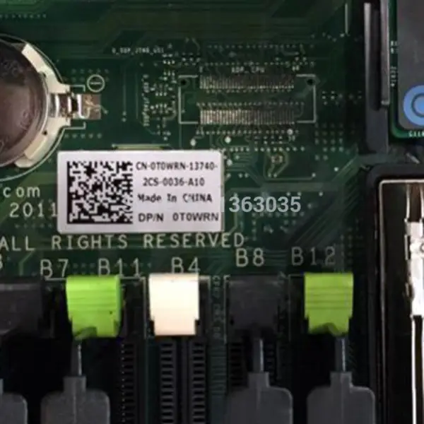 Μητρική πλακέτα διακομιστή Dell 0T0WRN T0WRN CN-0T0WRN για R720 R720XD