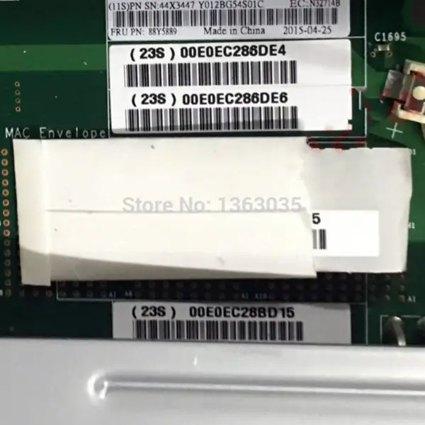 Μητρική πλακέτα διακομιστή IBM 88Y5889 για πλακέτα IO X3850 X5