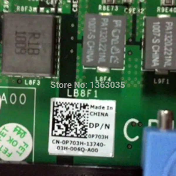 Μητρική πλακέτα διακομιστή Dell 0P703H P703H CN-0P703H για PowerEdge R910 χωρίς CPU