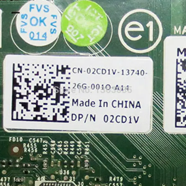 Μητρική πλακέτα διακομιστή IBM 02CD1V 2CD1V CN-02CD1V για POWEREDGE T620
