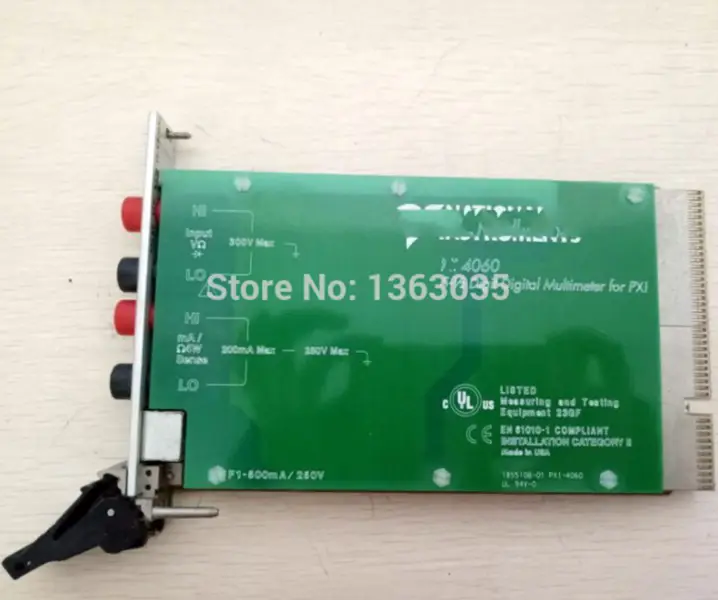 NI PXI-4060 Κάρτα DAQ για το NI 4060 5-1/2 Ψηφιακό πολυμηχάνημα για PXI