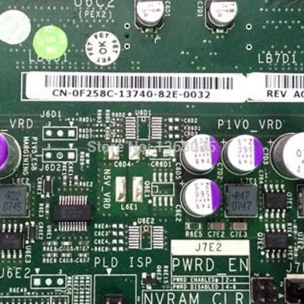 Μητρική πλακέτα διακομιστή Dell 0F258C F258C CN-0F258C για PowerEdge R900