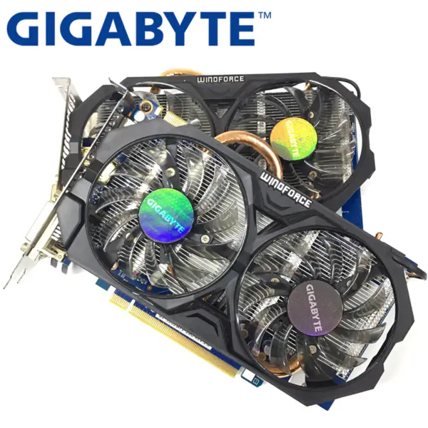 GIGABYTE 2Pieces Video Card GTX 660 2GB 192Bit GDDR5 Video Cards for nVIDIA Geforce Used VGA Cards stronger than GTX 750 TI