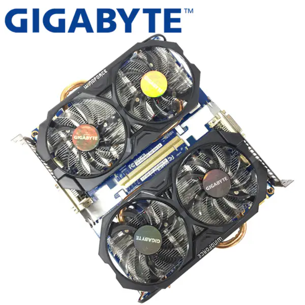 GIGABYTE 2Pieces Video Card GTX 660 2GB 192Bit GDDR5 Video Cards for nVIDIA Geforce Used VGA Cards stronger than GTX 750 TI