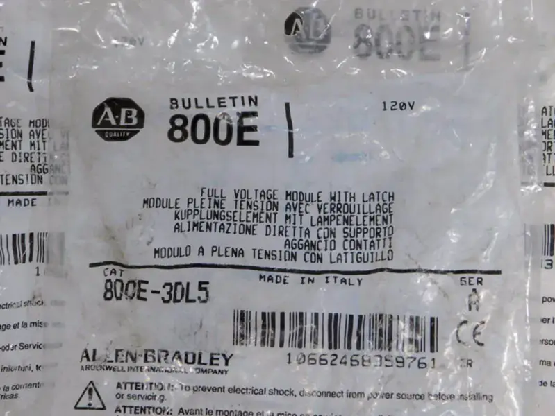 Μονάδα τάσης Allen-Bradley 800E3DL5