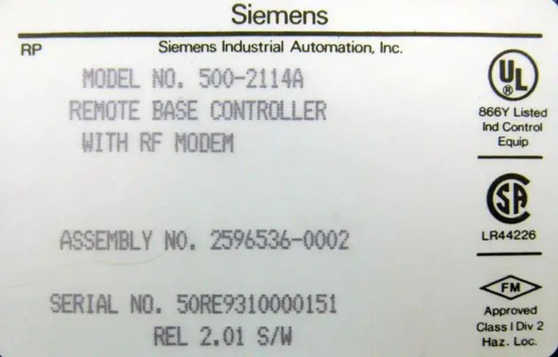Μονάδα PLC Siemens 500-2114A