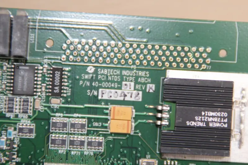 SABTECH INDUSTRIES SWIFT NTDS TYPE ABCH 40-00049-01 Κάρτα DAQ