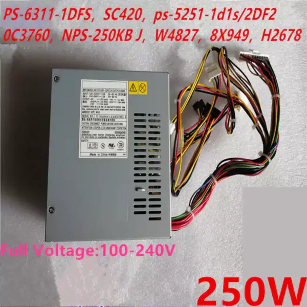 PSU For Dell GX260 280 4700 250W Power Supply PS-6311-1DFS ps-5251-1d1s PS-4221-2DF2 NPS-250KB J H2678 HP-P2507FWP3