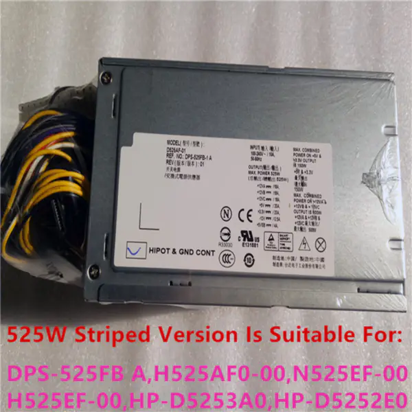 525W DPS-525FB-1 A H525AF-01 D525AF-01 7JVXX V4NC2 M1J3H PSU για Dell T3500 XPS 9100 9000