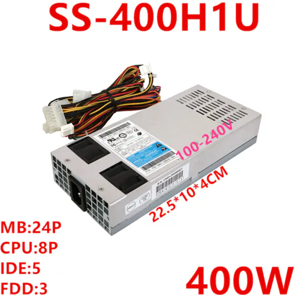 90% PSU για το τροφοδοτικό εναλλαγής SeaSonic 1U 400W SS-400H1U
