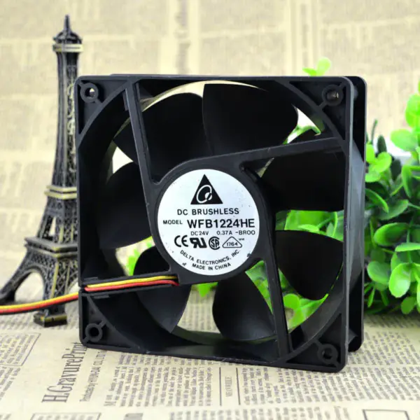 Delta wfb1224he-BROO 12038 12CM 24V 0.50A ανεμιστήρας 3 καλωδίων
