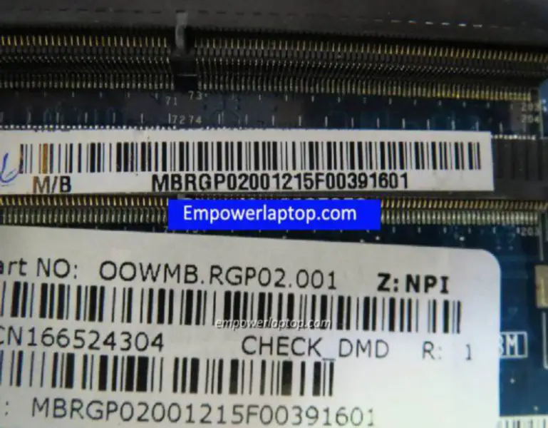 Μητρική πλακέτα Acer LA-7231P 4830