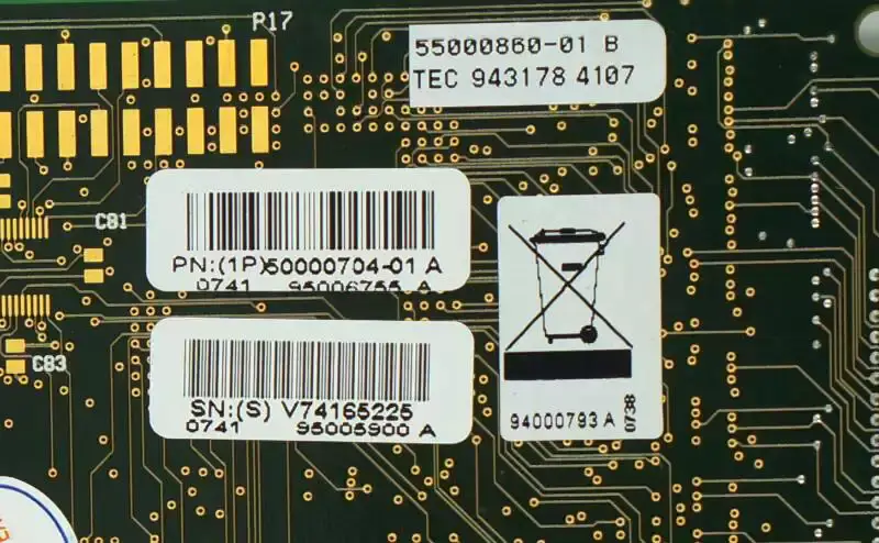 (1P)50000704-01 A 932218 55000860-01 REV A Βιομηχανική κάρτα PCI 16 θυρών DIGI Acceleport XP