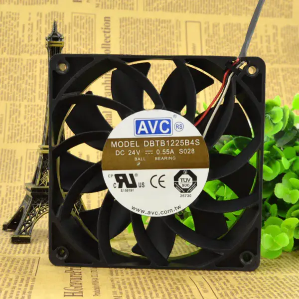 AVC DBTB1225B4S 12CM 12025 24V 0.55A ανεμιστήρας 3 καλωδίων