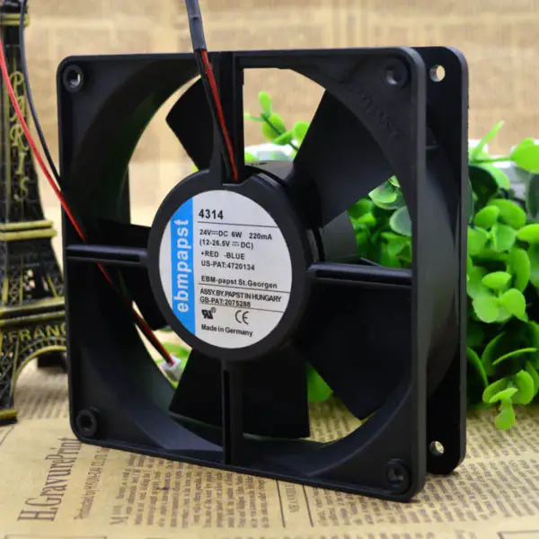 EBMPAPST TYP 4314S 12032 24V5W 3-συρμάτινος ανεμιστήρας