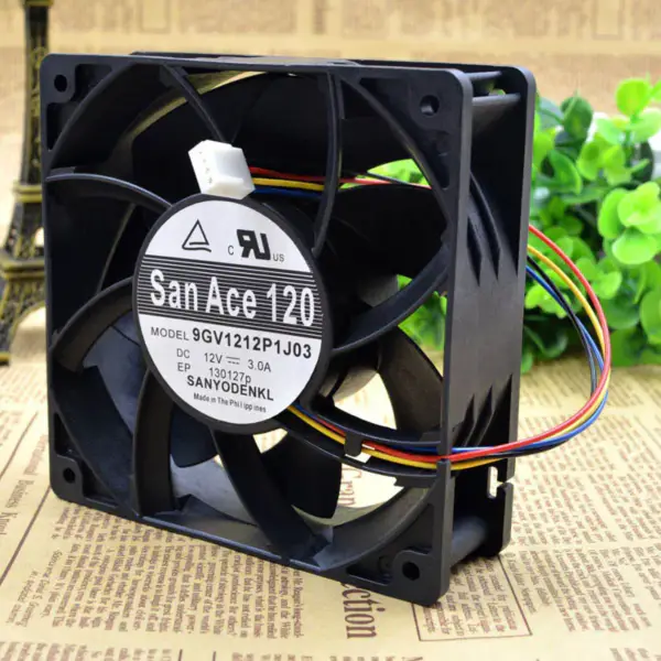 Sanyo 12cm12038 9GV1212P1J01/J03 12V 3A 4 PWM fan