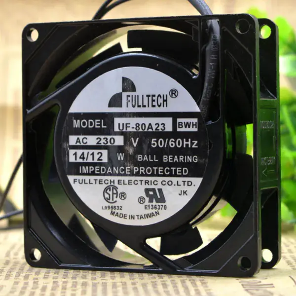 Ανεμιστήρας FULLTECH UF-80A23BWH AC230V 8CM 8038