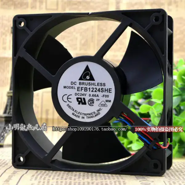 Delta Emerson DELTA EFB1224SHE-T8SB 12038 24V 0.66A ανεμιστήρας CT
