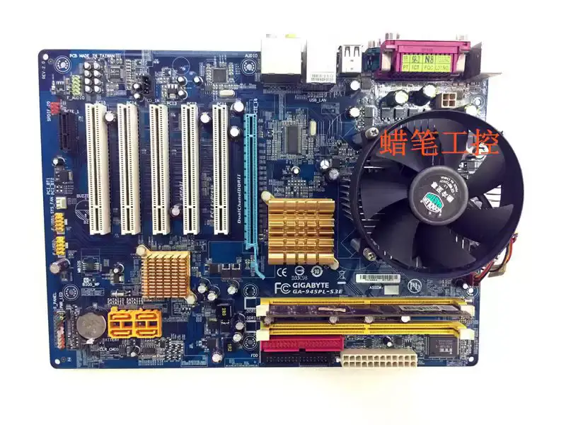 Βιομηχανική μητρική πλακέτα Gigabyte GA-945PL-S3E Μητρική πλακέτα μηχανής συγκόλλησης με CPU RAM και FAN