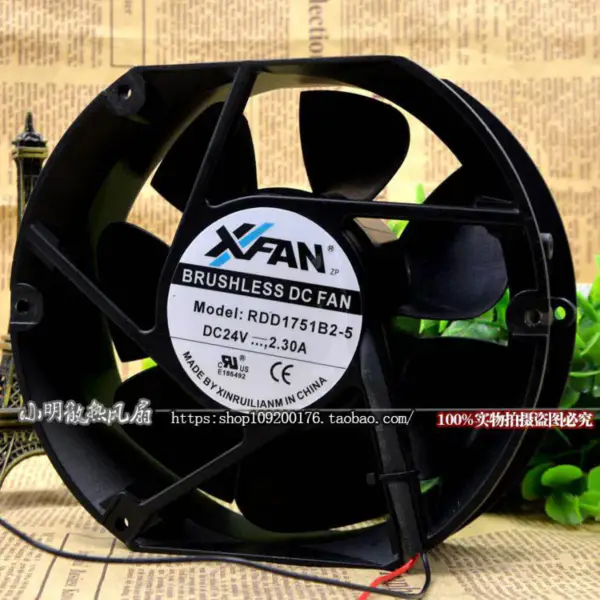 XFAN RDD1751B2-5 17251 24V 2.3A 17CM fan