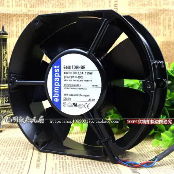 EBMPAPST 17.2*15*5.1CM ανεμιστήρας 6448TDHHBR 48V 159W