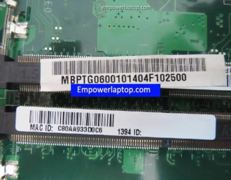 Acer DAZR7BMB8E0T 5745 P N MBPTG06001 Motherboard