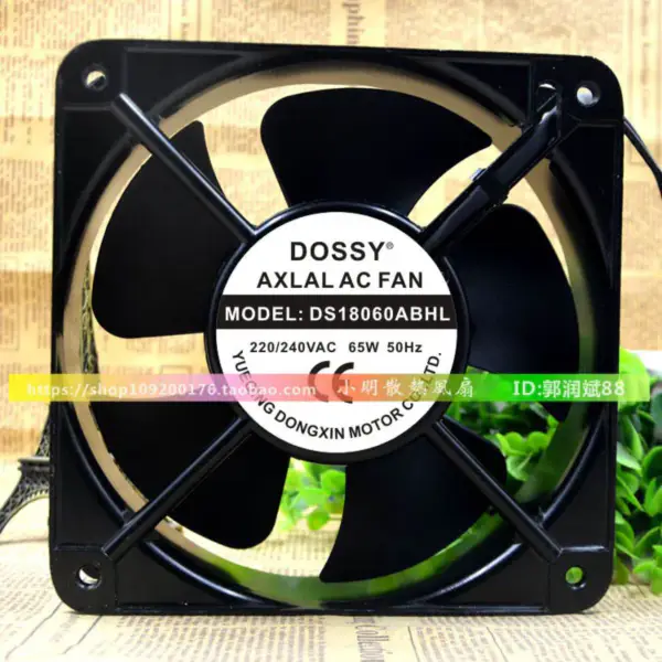 DOSSY DS18060ABHL 220V 380V 65W 18060 18CM ανεμιστήρας