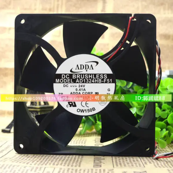 ADDA 12738 24V 0.41A AD1324HB-F51 ανεμιστήρας 127*127*38MM