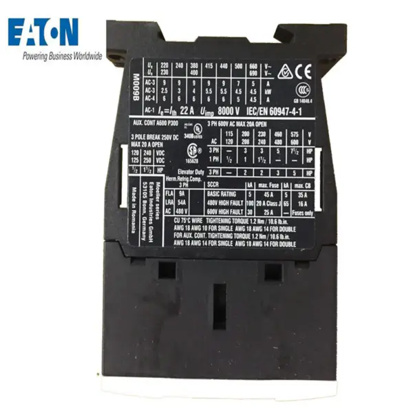24VDC 50A για EATON DILM50-22(RDC24) 277844 CONTACTOR