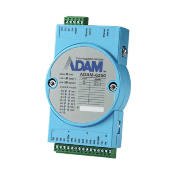 Advantech ADAM-6250-B 8DI/7DO IoT Modbus/SNMP/MQTT 2 θύρες Ethernet Remote I/O αντί του ADAM-6250-AE