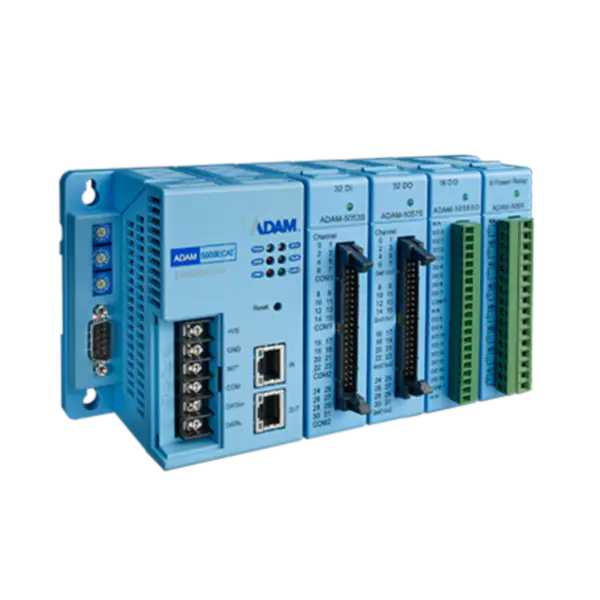 Advantech Σύστημα κατανεμημένων εισόδων/εξόδων υψηλής ταχύτητας 4 υποδοχών για EtherCAT ADAM-5000/ECAT-AE εισαγωγέας