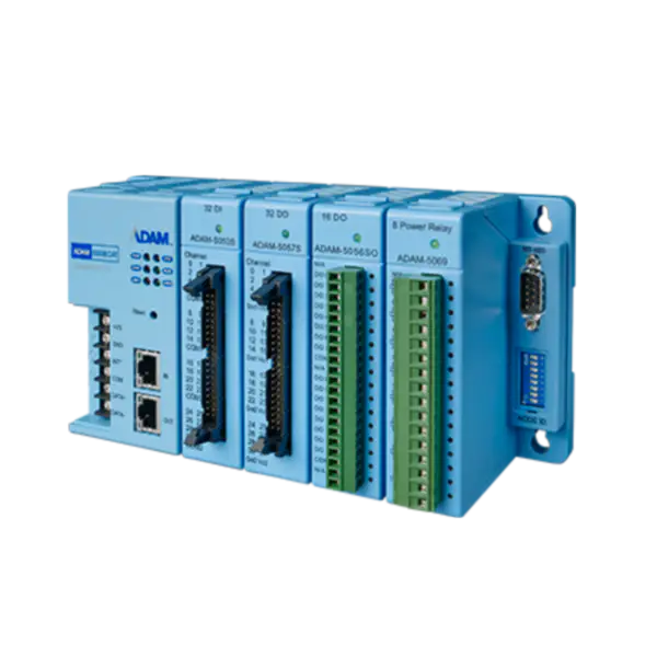 Advantech Σύστημα κατανεμημένων εισόδων/εξόδων υψηλής ταχύτητας 4 υποδοχών για EtherCAT ADAM-5000/ECAT-AE εισαγωγέας
