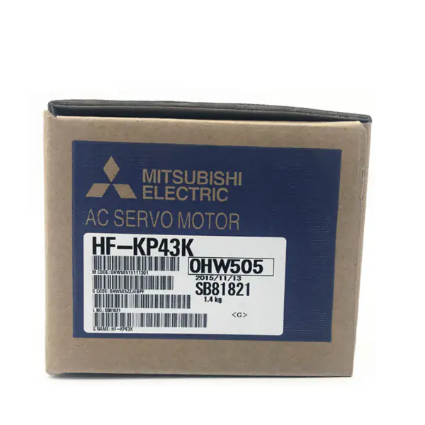 Harga Mitsubishi 400 Watt ηλεκτρικό φρένο κωδικοποιητή κωδικοποιητή εξοικονόμησης ενέργειας επίπεδη ac σερβοκινητήρα 400w HF-KP43K