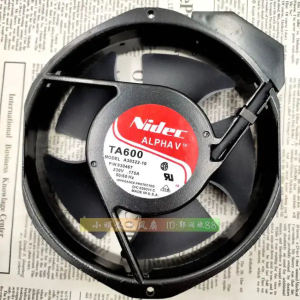 Ανεμιστήρας Nidec TA600 A30322-10 17238 17cm 230v