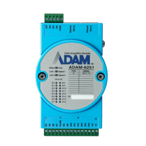 ADAM-6251-AE Μονάδα Modbus TCP της Advantech με απομονωμένη ψηφιακή είσοδο 16-ch