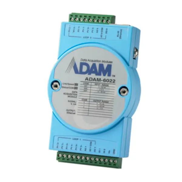Advantech ADAM-6022-A1E Ελεγκτής PID διπλού βρόχου με βάση το Ethernet