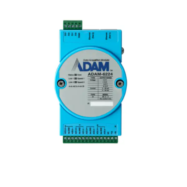 Advantech ADAM-6224-AE Μονάδα μονωμένης αναλογικής εξόδου Modbus TCP 4 ch