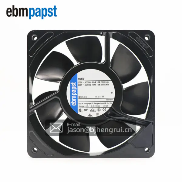 230V 8/9W 12025 12CM Ac αξονικός ανεμιστήρας υψηλής θερμοκρασίας ανθεκτικός μηχανικός 9956 Ebmpapst ανεμιστήρας ψύξης ανεμιστήρα