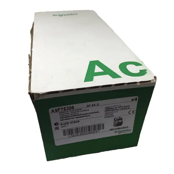SCHNEIDER ELECTRIC IC60N miniature circuit breaker 3P 6A D curve