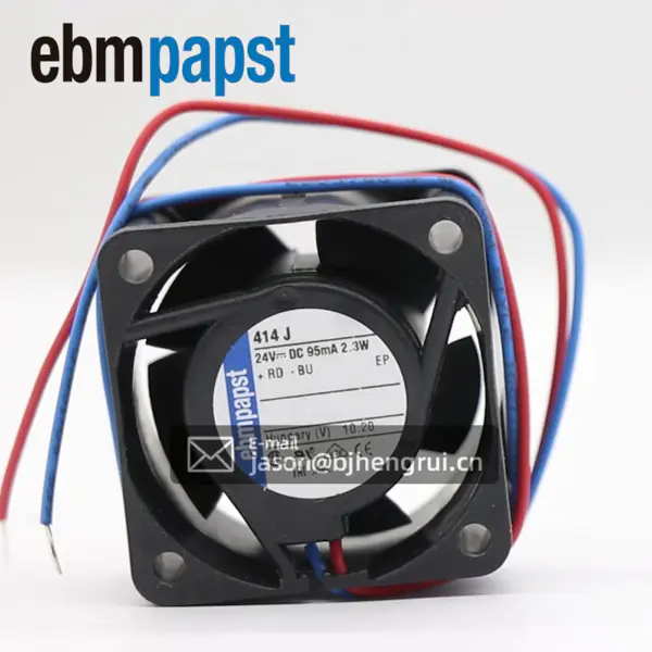 40x40x25.4mm 11.4 CFM 0.1A 414J Αξονικός συμπαγής ανεμιστήρας ψύξης γραφείου dc 24V για μετατροπέα συχνότητας Siemens 414JR