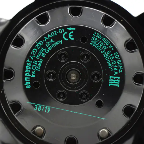 A2D200-AA02-01 230V 70W 200mm Axial Motor Fan
