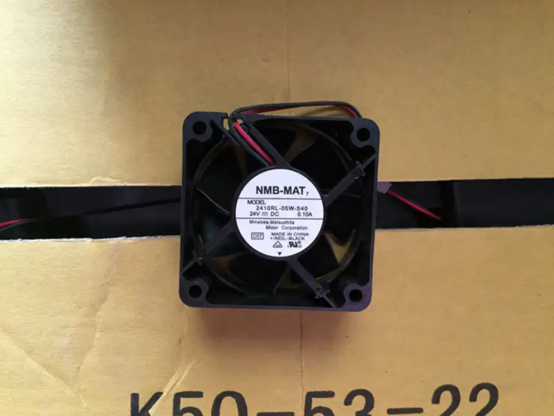 NMB-MAT 2410RL-05W-S40 DC 24V 0.10A 6025 ανεμιστήρας μετατροπέα 2 καλωδίων