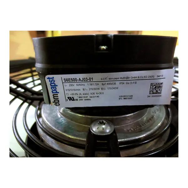 ebmpapst S6E500-AJ03-01 230V 270W 915RPM 1.18A Ανεμιστήρας εξωτερικού ρότορα 500mm A6E500-AJ03-01